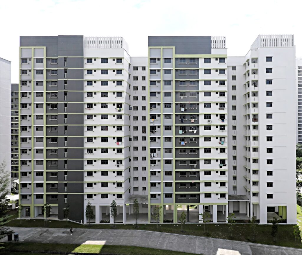 a very tall building with lots of windows