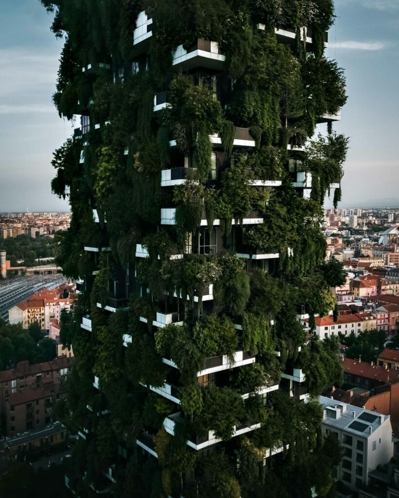 green tree near houses during daytime